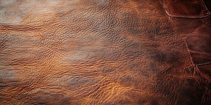Rich Brown Genuine Leather Texture Background Detailed Soft Velvety Surface With Natural Pattern