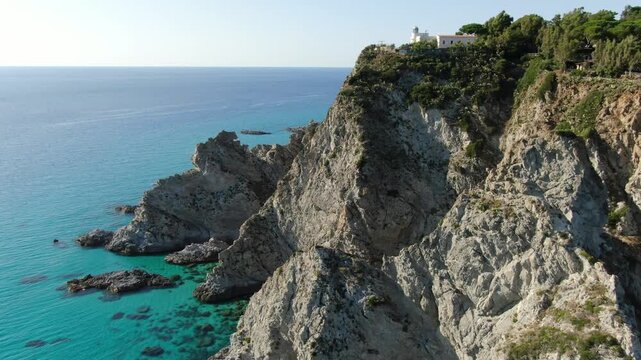 Capo Vaticano, Calabria, Italy, aerial drone view