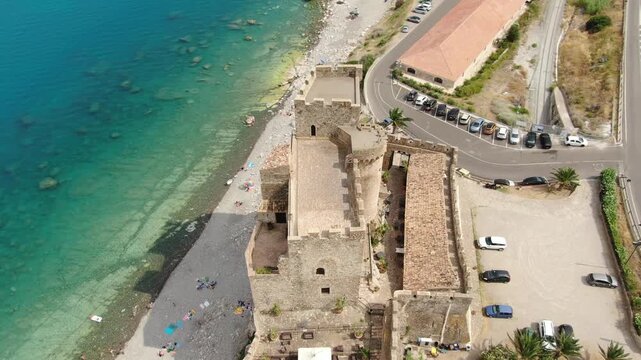 Roseto Capo Spulico, Calabria, Italy, aerial drone view,