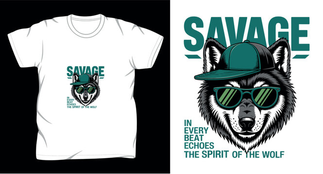 Animal graphic vector art t-shirt design print template