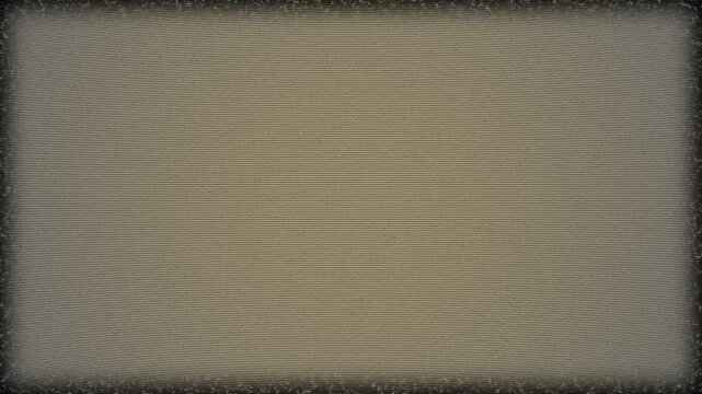 Vintage CRT Monitor Screen Texture with Dense Scanlines and Strong Edge Vignette Effect