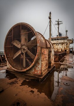 Rusty ship fan
