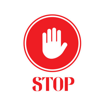 Vector illustration set featuring a variety of prohibition and stop signs for design projects.