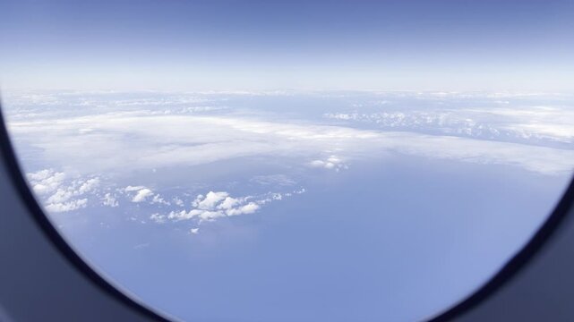 Above the clouds. Flights from Daniel K. Inouye International Airport in Honolulu, Oahu, Hawaii, to Narita Airport in Tokyo, Japan. The Airbus A380 is a large wide-body airliner.