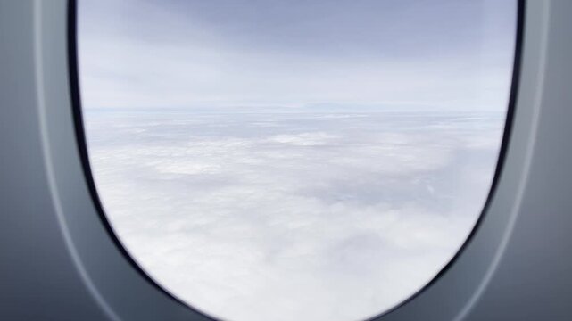 Above the clouds. Flights from Daniel K. Inouye International Airport in Honolulu, Oahu, Hawaii, to Narita Airport in Tokyo, Japan. The Airbus A380 is a large wide-body airliner.