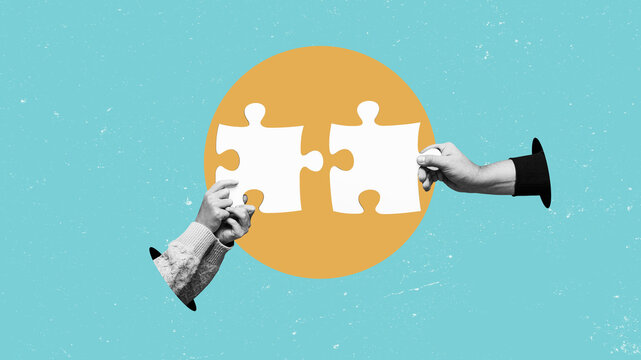 Teamwork and the concept of shared success between a child and their father&mdash;adults and children working together.