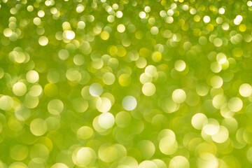 Fototapeta premium Abstract Green Glitter Bokeh Lights Background for Festive Celebration