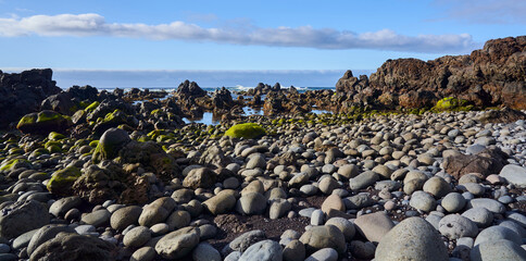 Obraz premium Pebble shore at Playa del Fraile