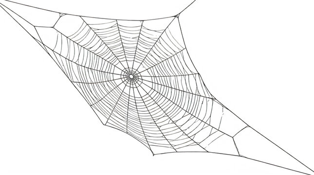 Abstract geometric diamond shape made of connected black lines and dots on a light surface
