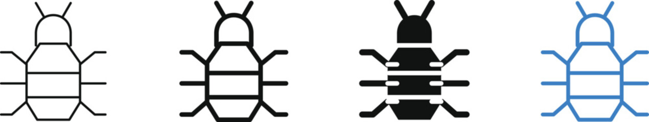 Bug insect software error malware virus editorial icon. © Itz Rakesh