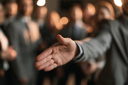 Close-up of a hand reaching out