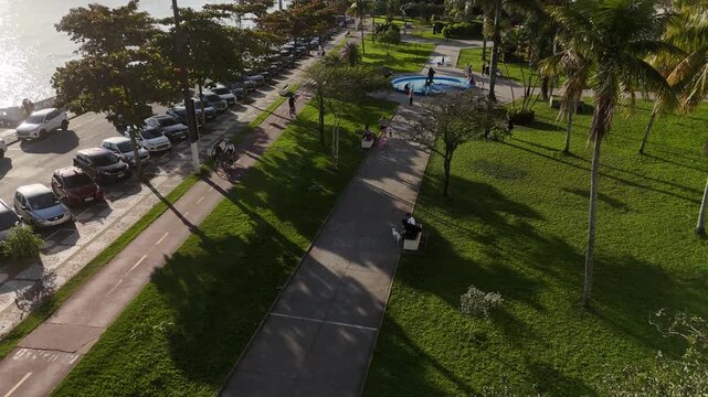  SANTOS - JARDIM CENTRAL - FRENTE AQUARIO - FIM DE TARDE