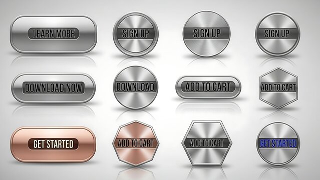Collection of various types of metal washers and nuts.
