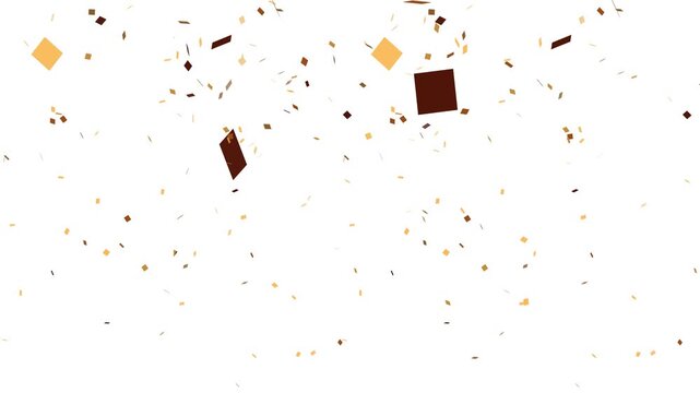 colorful confetti burst over solid white background - isolated