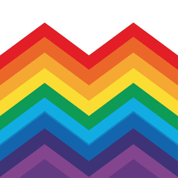 vibrant rainbow chevron pattern creating abstract colorful mountains a modern graphic design symbolizing diversity and pride great for backgrounds.
