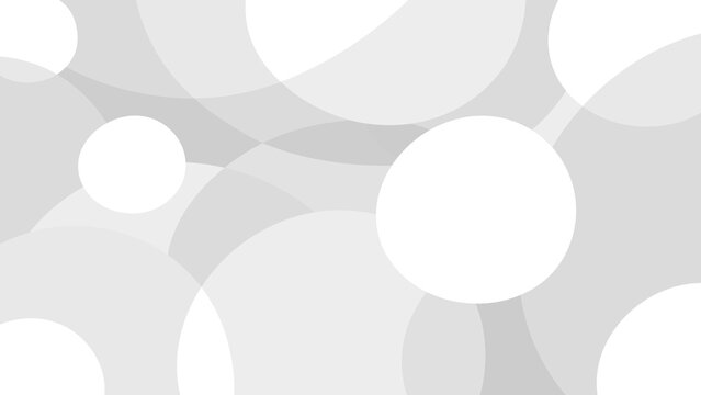 Geometric abstract background with intersecting circular elements in neutral gray palette. 