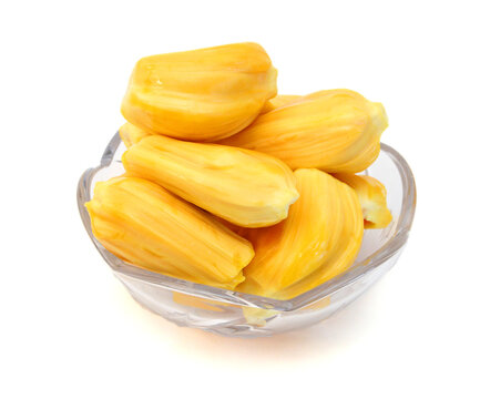 Stack sweet jack-fruit on white 