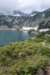 Obraz premium Landscape of Pirin Mountain near Fish Banderitsa Lake, Bulgaria