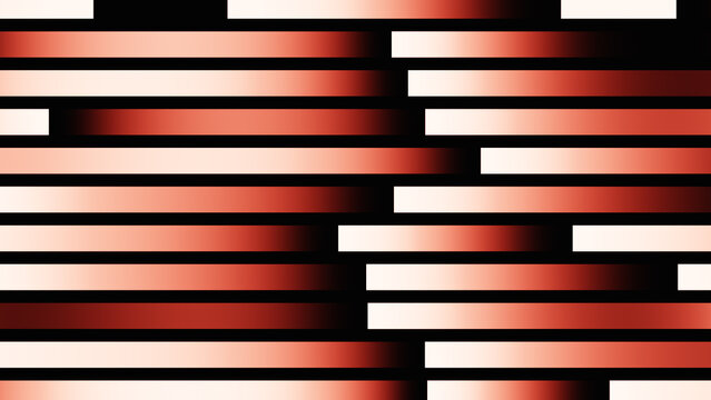 Horizontal gradient bars with staggered alignment seamless pattern