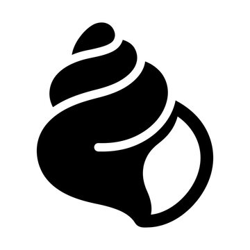 conch seashell glyph icon