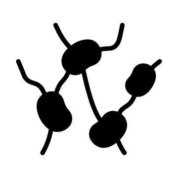 lymph nodes glyph icon