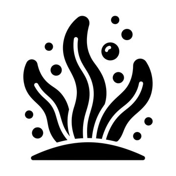 seaweed glyph icon