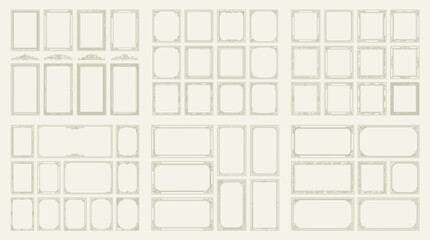 Obraz premium Elegant Collection of Ornate Decorative Borders & Frames