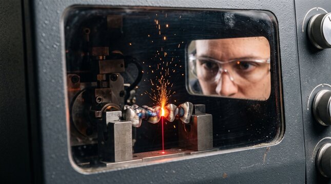 Laser finishing a dental bridge framework under protective glass