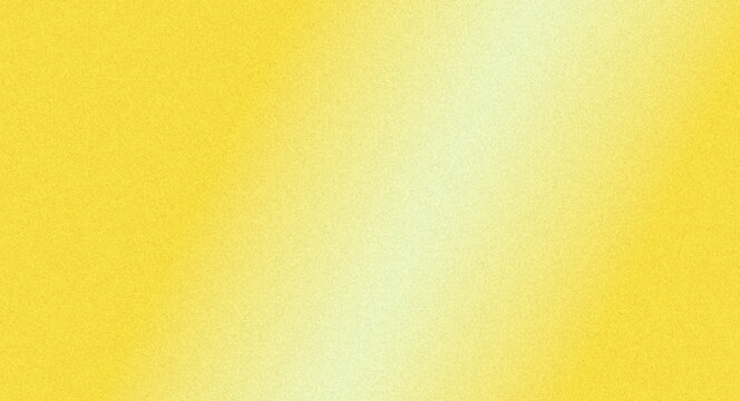 Bright Yellow and Light Cream Grainy Gradient Background with Film Noise Texture