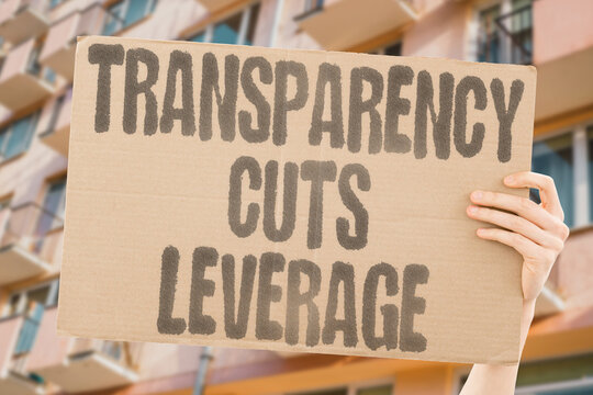 "Transparency Cuts Leverage" Openness weakens corrupt influence. PRESSURE. TRANSPARENCY. CUTS. LEVERAGE. OPENNESS.