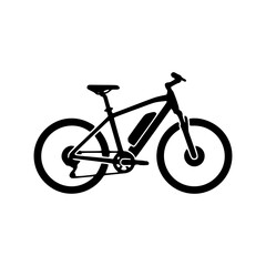 Fototapeta premium Electric bicycle silhouette