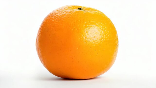 Whole Orange: A vibrant, fresh orange sits in the center, showcasing its textured peel and rich color.