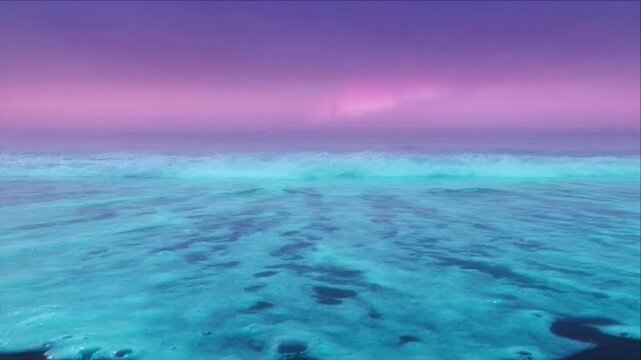 Luminous ocean background pastel horizon tranquil seascape glowing wave dreamy sky serene water fantasy abstract nature minimal gradient color surreal dreamscape serene mood