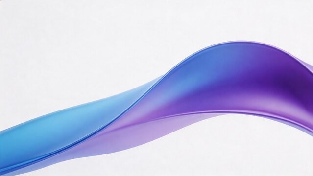 Abstract flowing blue and purple shape