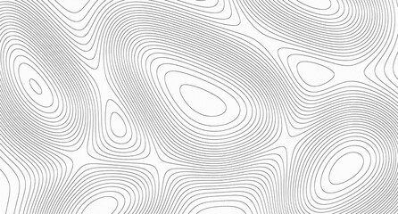 Abstract topographic map lines background, contour elevation map texture © wiwin