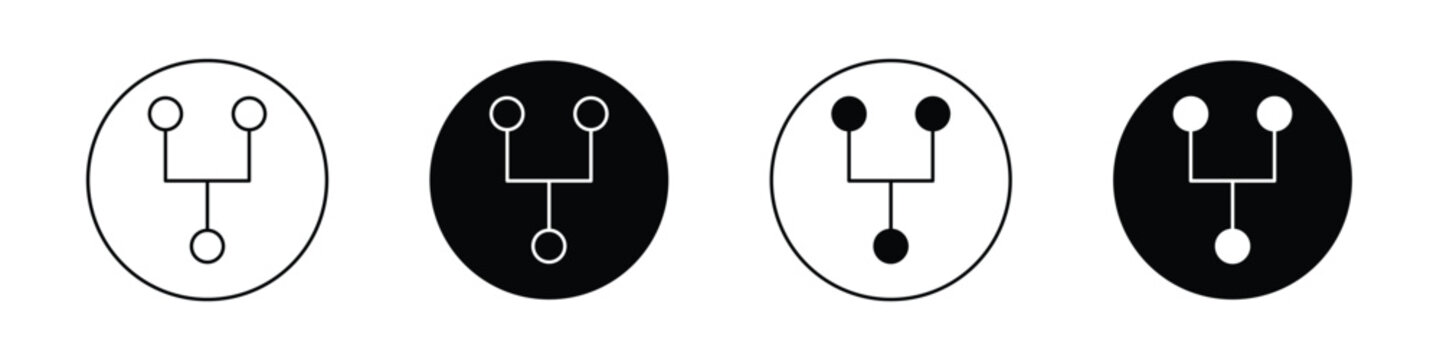 Code branch icon set for web