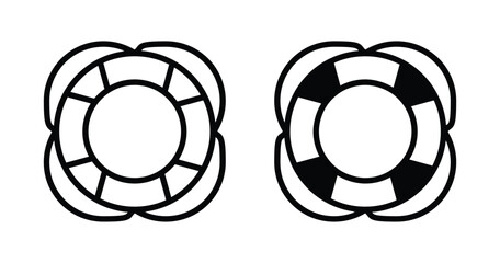 Life buoy icon set for web © afsana