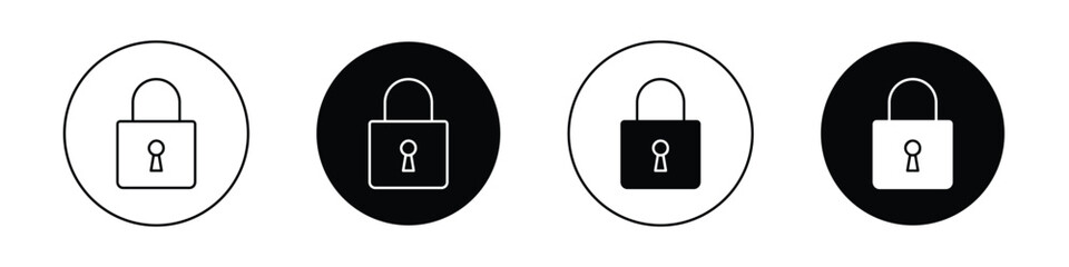 Lock icon set for web © afsana