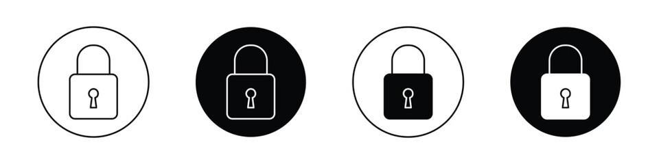 Lock icon set for web © afsana