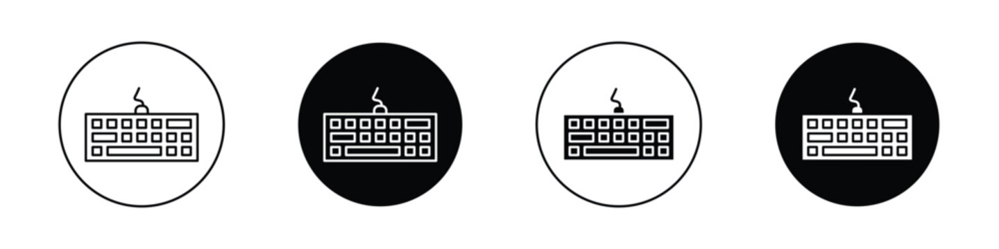 Keyboard icon set for web