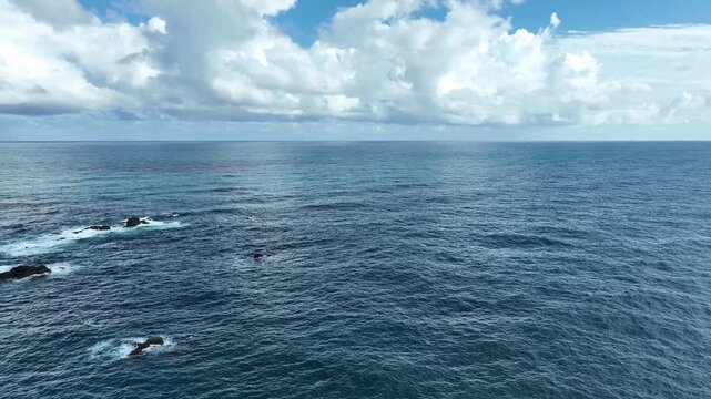 Aerial View of Cape Muroto and the Pacific Coast in Kochi, Japan