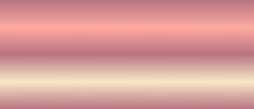 Smooth rose gold gradient abstract background with gradient abstract metallic