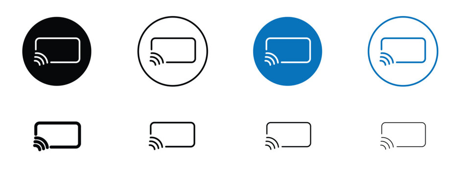 Screencast icon solid symbols collection