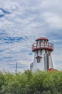Hecla Provincial Park Lighthouse Storm Clouds