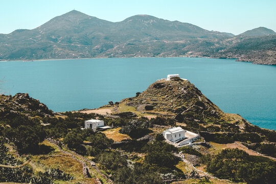 Traditional Greek Village in Milos, Greece