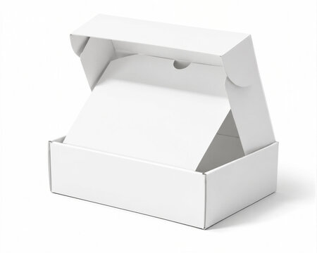 Packaging white bakery carton box mockup
