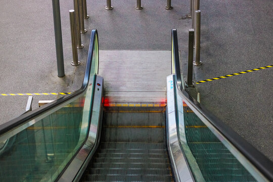 Escalator in Paris Orly airport