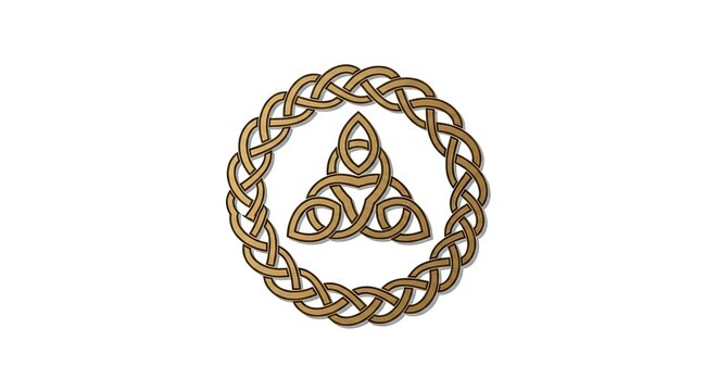 Celtic Knot Triquetra Symbol Circle Ornament