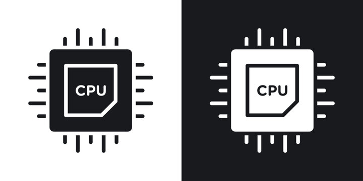 CPU icon vector illustrations series