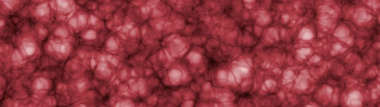 Abstract deep red background texture with organic pulsing movement representing living biological structure.